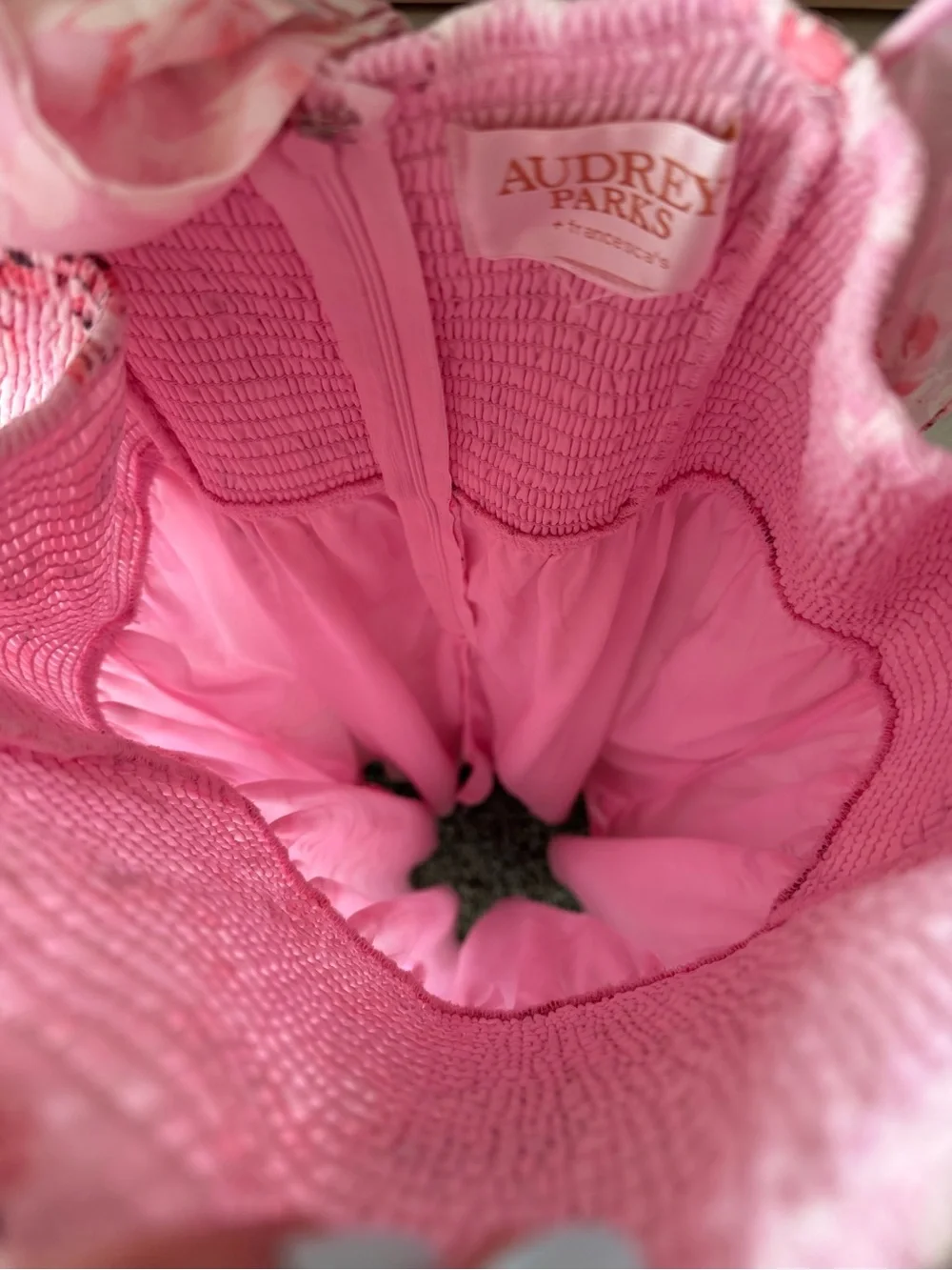 FRANCESCA’S Collections Pink Floral Maxi Dress with Ruffle Sleeves - Picture 7 of 7